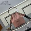 6930bb846e68136f4d9ae8ad Prada Newest Arrival, Calfskin with Pebbled Texture, Dual Strap Design, Leather and Colorful Woven Strap, Stylish and Practical Top Handle Crossbody Bag