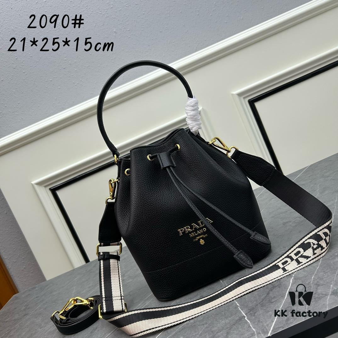 6930bb856e68136f4d9ae8af Prada New Arrival, Calfskin Leather with Pebbled Texture, Dual Shoulder Straps – One Leather Strap and One Colorful Woven Strap, Stylish and Versatile for Handheld or Crossbody Wear