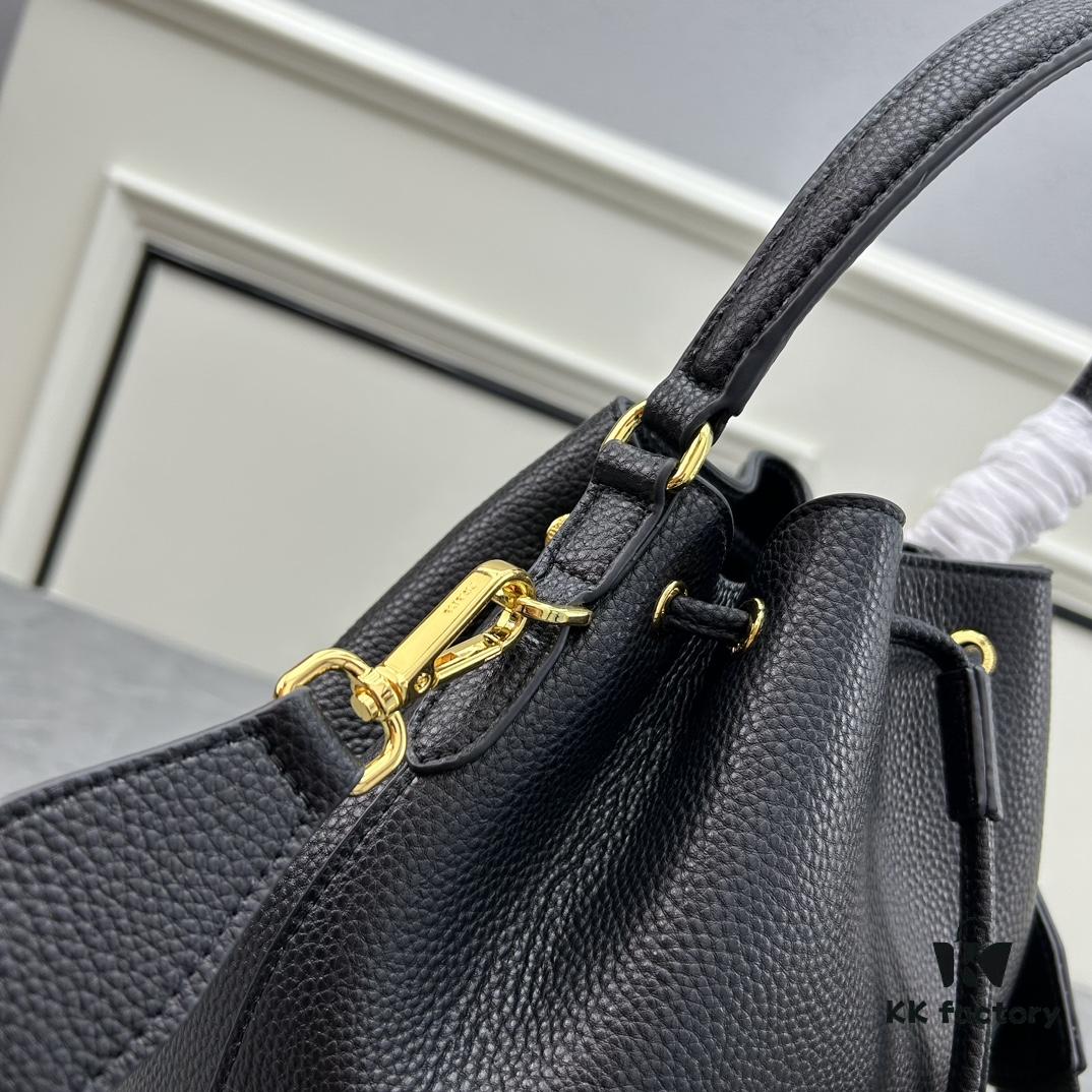 6930bb876e68136f4d9ae8b4 Prada New Arrival, Calfskin Leather with Pebbled Texture, Dual Shoulder Straps – One Leather Strap and One Colorful Woven Strap, Stylish and Versatile for Handheld or Crossbody Wear