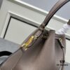 Prada New Arrival, Calfskin with Lychee Texture, Dual Strap Design, Stylish and Practical