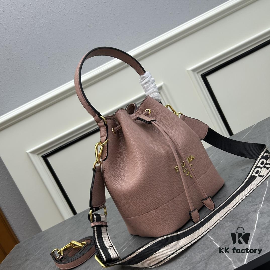 6930bb8f6e68136f4d9ae8bf Prada New Arrival, Calfskin Leather with Lychee Texture, Comes with Two Straps - One Leather Strap and One Colorful Woven Strap for Stylish Versatility