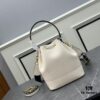 6930bb9f6e68136f4d9ae8d9 Prada New Arrival, Calfskin with Pebbled Texture, Dual Strap Design with Leather and Colorful Woven Strap, Stylish and Versatile Top Handle or Crossbody Bag