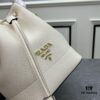6930bba06e68136f4d9ae8db Prada New Arrival, Calfskin with Pebbled Texture, Dual Strap Design with Leather and Colorful Woven Strap, Stylish and Versatile Top Handle or Crossbody Bag