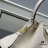 6930bba26e68136f4d9ae8dd Prada New Arrival, Calfskin with Pebbled Texture, Dual Strap Design with Leather and Colorful Woven Strap, Stylish and Versatile Top Handle or Crossbody Bag