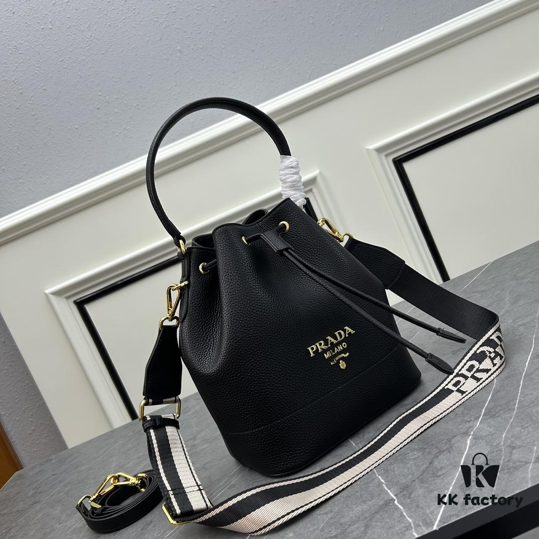 6930bba36e68136f4d9ae8e3 Prada New Arrival, Calfskin Leather with Pebbled Texture, Dual Shoulder Straps – One Leather Strap and One Colorful Woven Strap, Stylish and Versatile for Handheld or Crossbody Wear