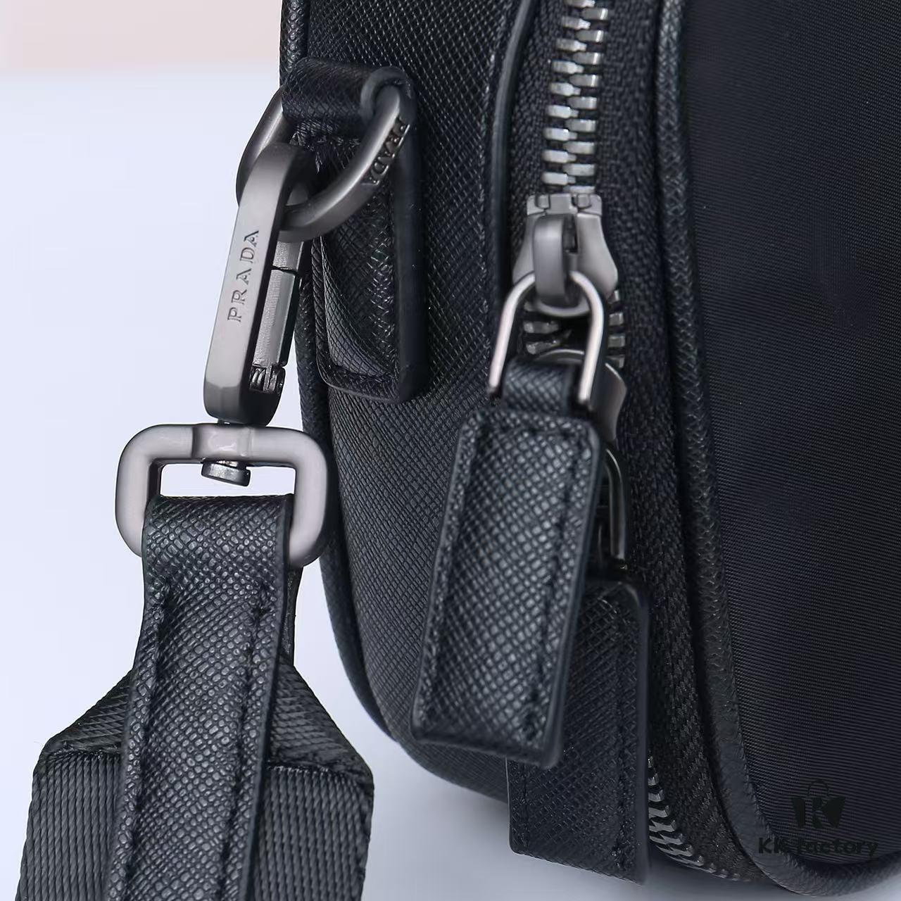 Prada Men's Bag in Recycled Nylon and Saffiano Leather, Reimagined for the New Collection