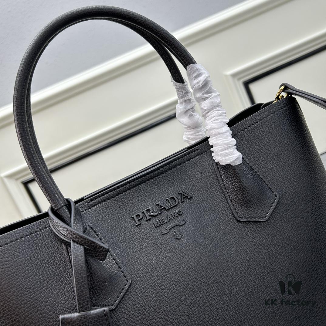 6930bbae6e68136f4d9ae8f4 PRADA Mother-Child Bag - Latest Bestseller, Made from Imported Saffiano Leather, Double Leather Top Handles, Detachable and Adjustable Wide Leather Shoulder Strap, Two Exterior Zip Pockets, Classic Galleria Tote Design