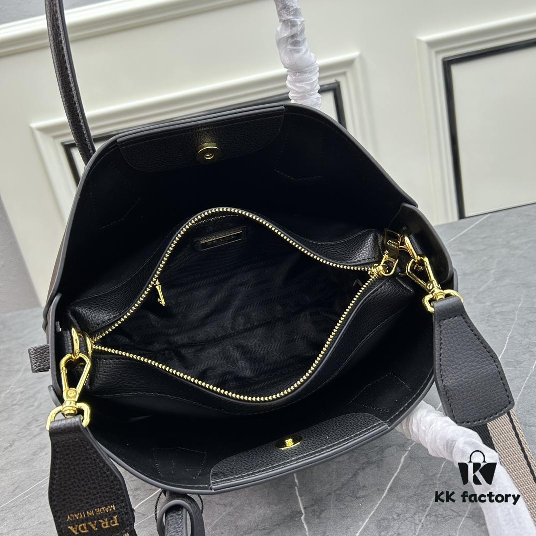 6930bbae6e68136f4d9ae8f5 PRADA Mother-Child Bag - Latest Bestseller, Made from Imported Saffiano Leather, Double Leather Top Handles, Detachable and Adjustable Wide Leather Shoulder Strap, Two Exterior Zip Pockets, Classic Galleria Tote Design