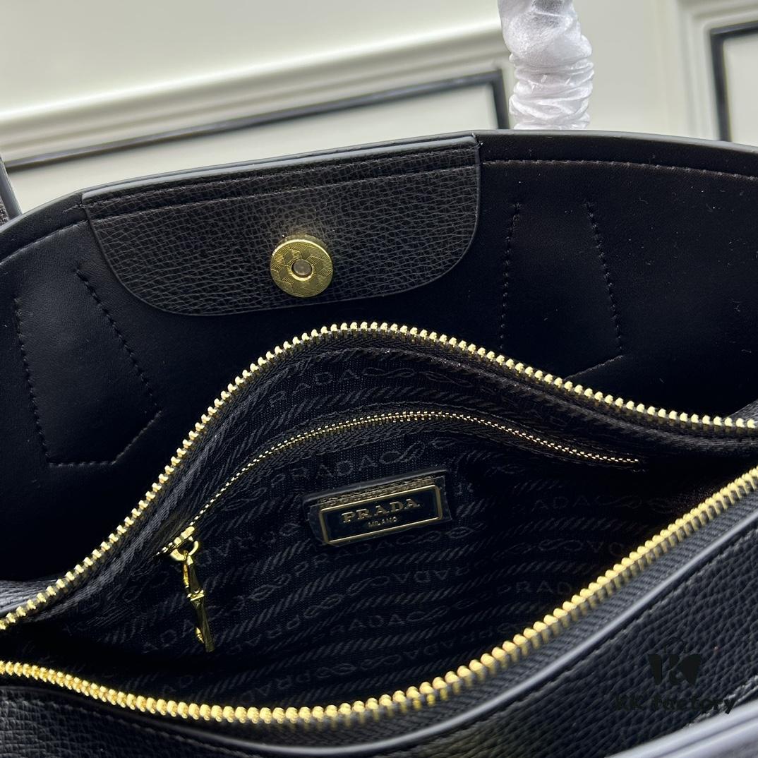 6930bbb66e68136f4d9ae900 PRADA Mother-Child Bag - Latest Bestseller, Made from Imported Saffiano Leather, Double Leather Top Handles, Detachable and Adjustable Wide Leather Shoulder Strap, Two Exterior Zip Pockets, Classic Galleria Tote Design