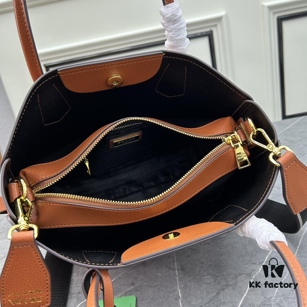 6930bbb86e68136f4d9ae904 PRADA Mother-Child Bag - Latest Bestseller, Made from Imported Saffiano Leather, Double Leather Top Handles, Detachable and Adjustable Wide Leather Shoulder Strap, Two Exterior Zip Pockets, Classic Galleria Design