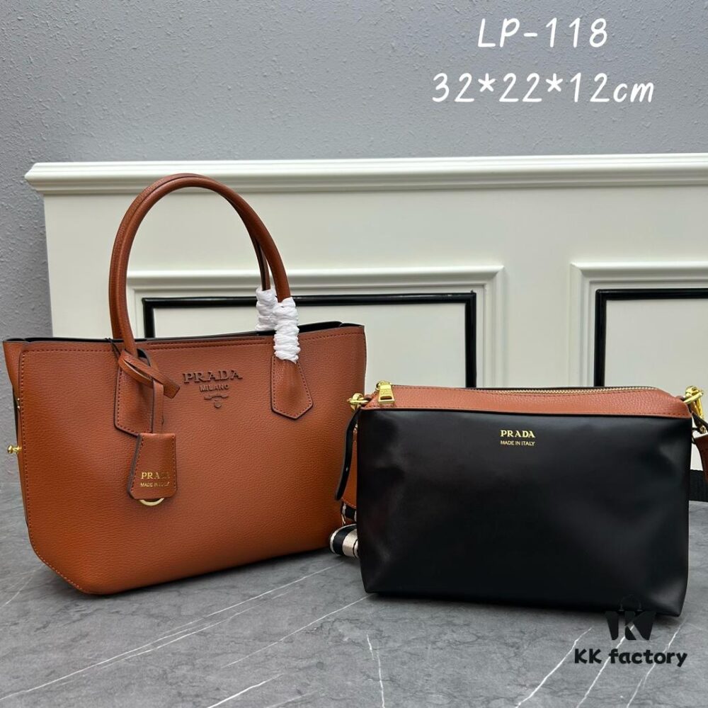 6930bbbb6e68136f4d9ae908 PRADA Mother-Child Bag - Latest Bestseller, Made from Imported Saffiano Leather, Double Leather Top Handles, Detachable and Adjustable Wide Leather Shoulder Strap, Two Exterior Zip Pockets, Classic Galleria Design