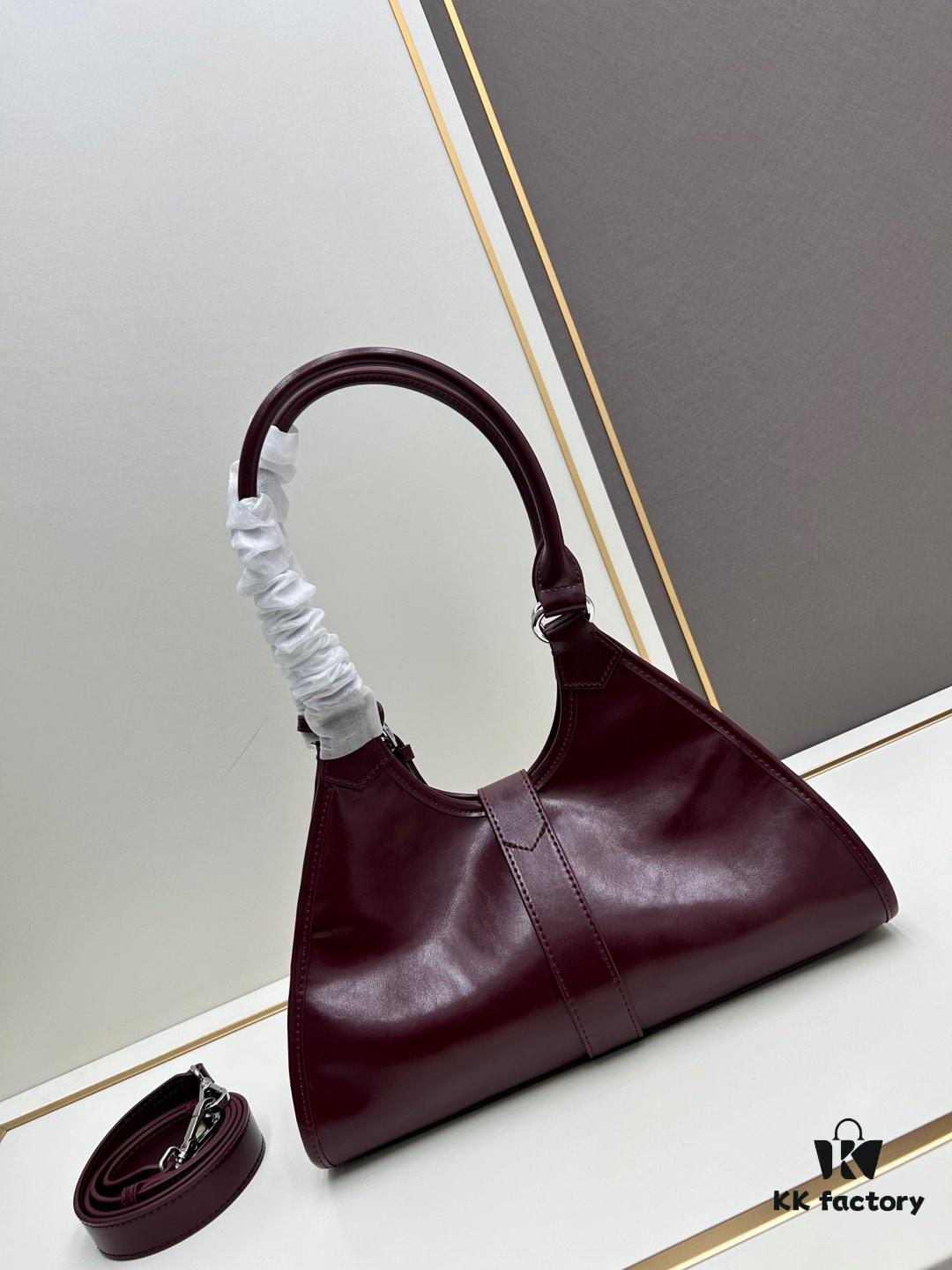 6930bbd86e68136f4d9ae93d PRADA New Arrival Genuine Full-Grain Oil-Waxed Calfskin Shoulder Bag