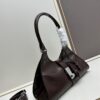 6930bbdf6e68136f4d9ae94a PRADA Counter New Arrival (All-Leather Series) Original Order Quality with Matching Hardware Full-Grain Oil-Waxed Cowhide Shoulder Bag