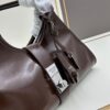 6930bbe16e68136f4d9ae94c PRADA Counter New Arrival (All-Leather Series) Original Order Quality with Matching Hardware Full-Grain Oil-Waxed Cowhide Shoulder Bag
