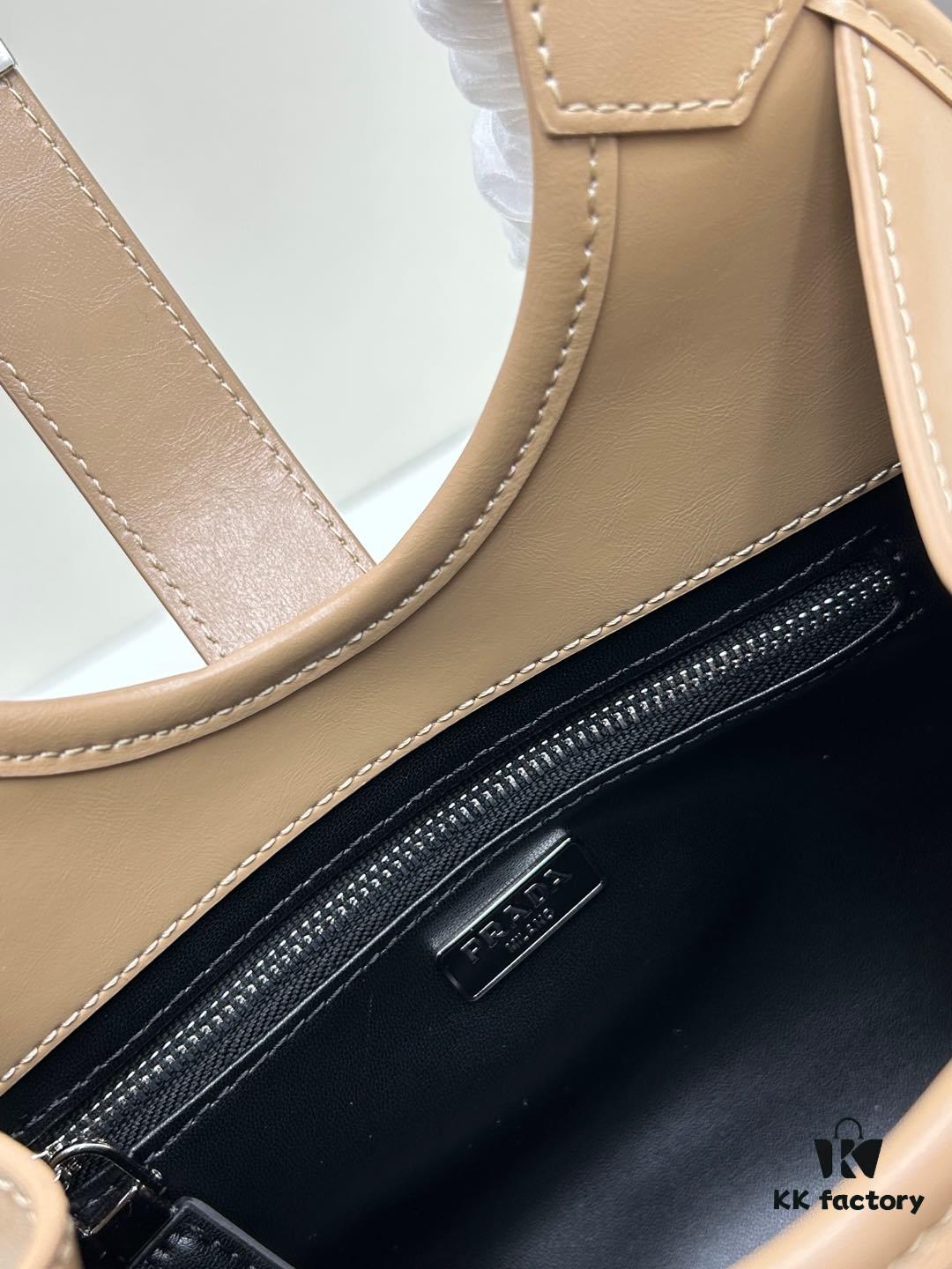 6930bbe66e68136f4d9ae958 PRADA New Arrival Shoulder Bag (Full Leather Series) - Premium Top-Grain Oil-Waxed Calfskin, Adjustable Handle, Detachable Keychain, Zipper & Lock Closure