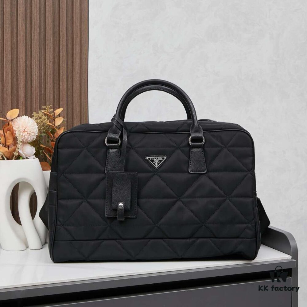 6930bbea6e68136f4d9ae961 Prada New Re-Nylon Travel Bag for Men and Women – Quilted Recycled Nylon with Iconic Design