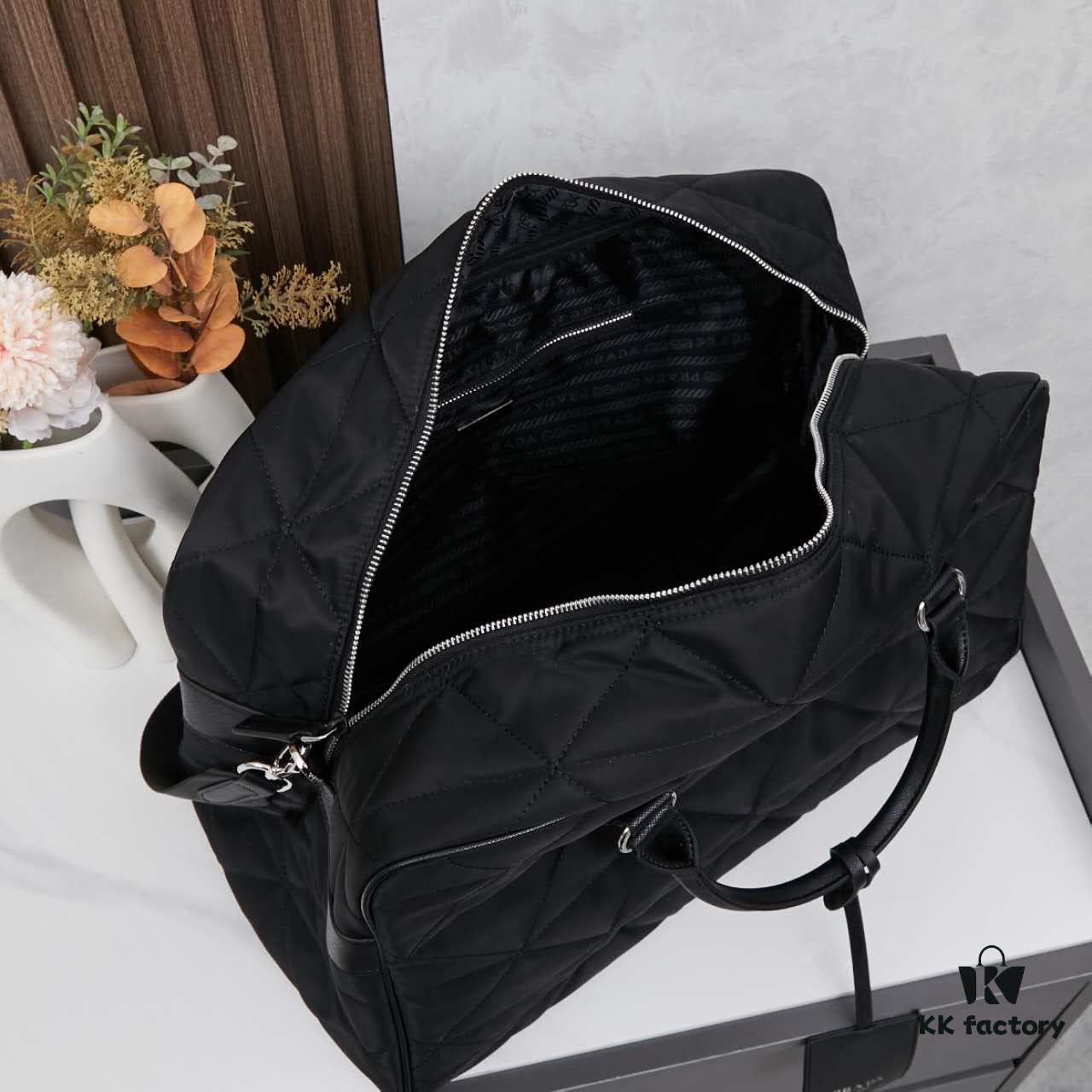 6930bbed6e68136f4d9ae966 Prada New Re-Nylon Travel Bag for Men and Women – Quilted Recycled Nylon with Iconic Design