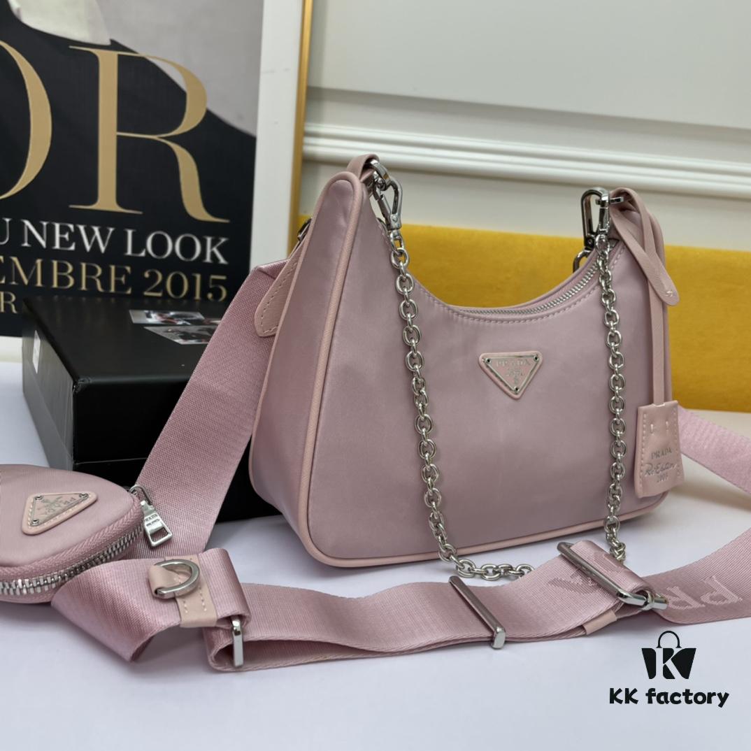 Top Quality Original Design Prada New Nylon Hobo Bag with Box - 1BH204