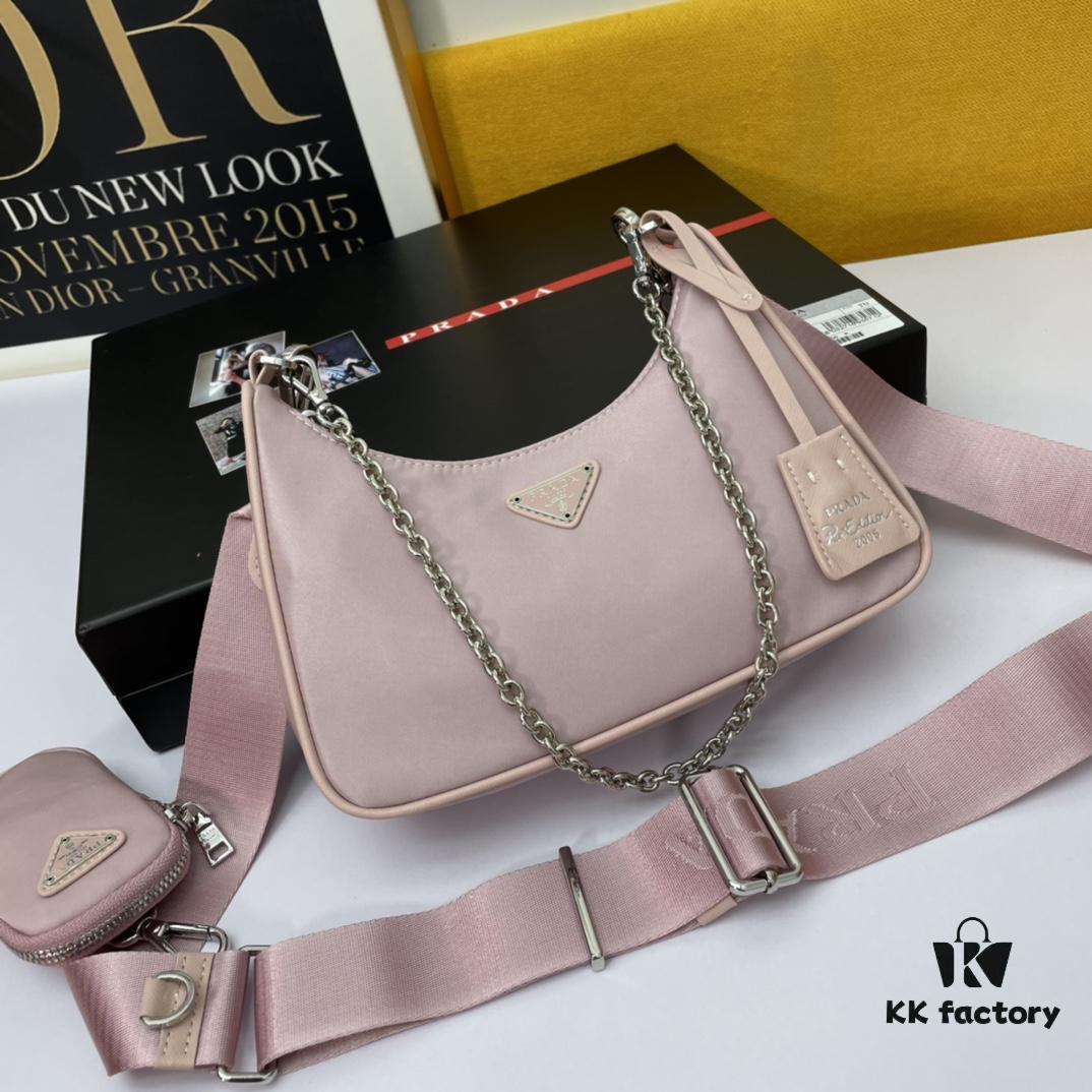 Top Quality Original Design Prada New Nylon Hobo Bag with Box - 1BH204