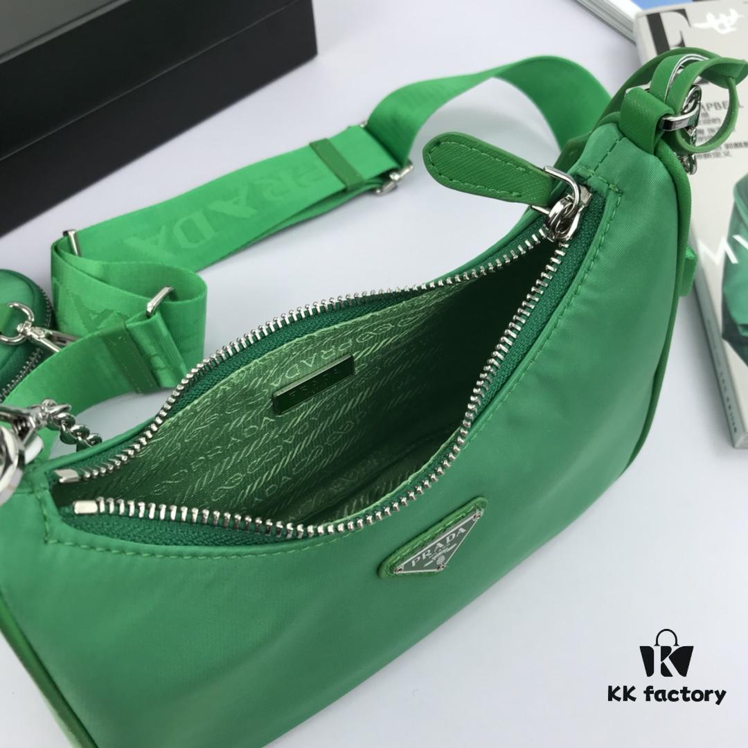 6930bbfe6e68136f4d9ae989 Top Quality Original Order Prada New Nylon Hobo Bag with Box - 1BH204