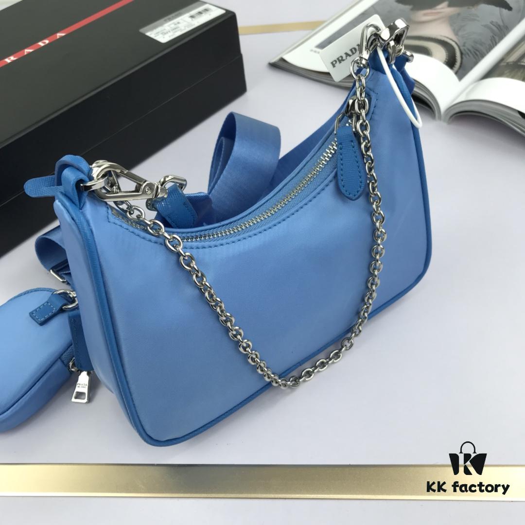 6930bc0d6e68136f4d9ae9a7 Top Quality Replica Prada New Nylon Hobo Bag with Original Box - 1BH204