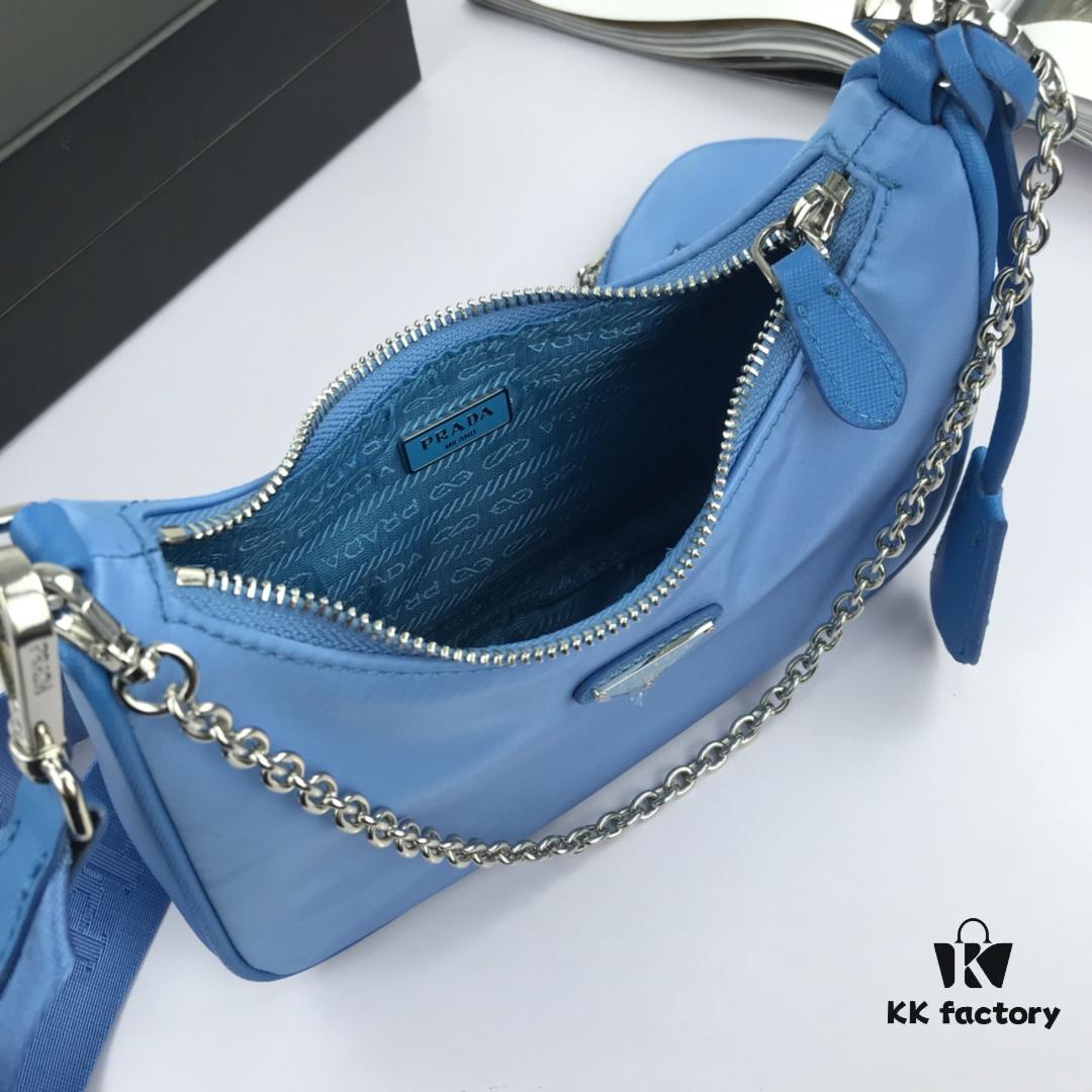 6930bc0f6e68136f4d9ae9ab Top Quality Replica Prada New Nylon Hobo Bag with Original Box - 1BH204