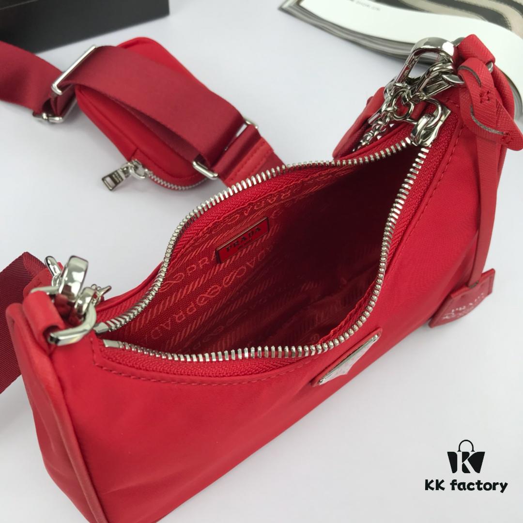 Top-Quality Original Design Prada New Nylon Hobo Bag with Box - 1BH204