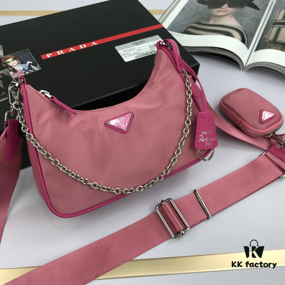 Top Quality Replica Prada New Nylon Hobo Bag with Box - 1BH204
