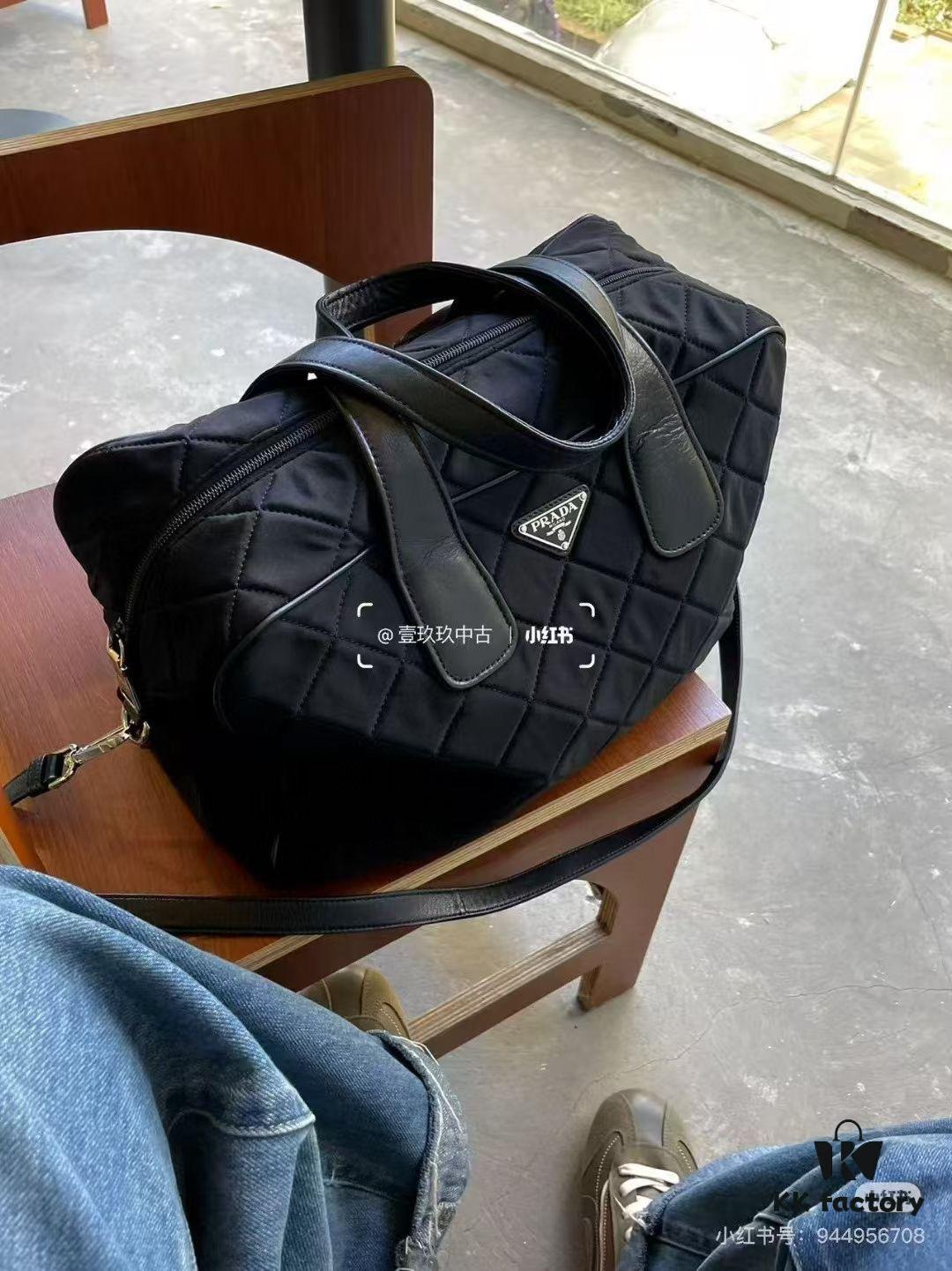 6930bc206e68136f4d9ae9ca Prada New Arrival Travel Bag – Unisex Re-Nylon Quilted Duffel