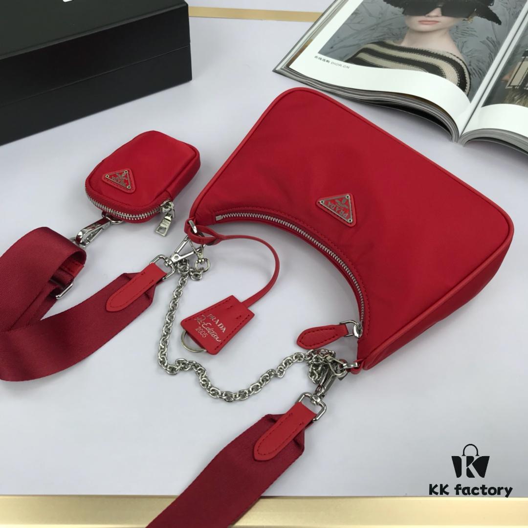 Top-Quality Original Design Prada New Nylon Hobo Bag with Box - 1BH204