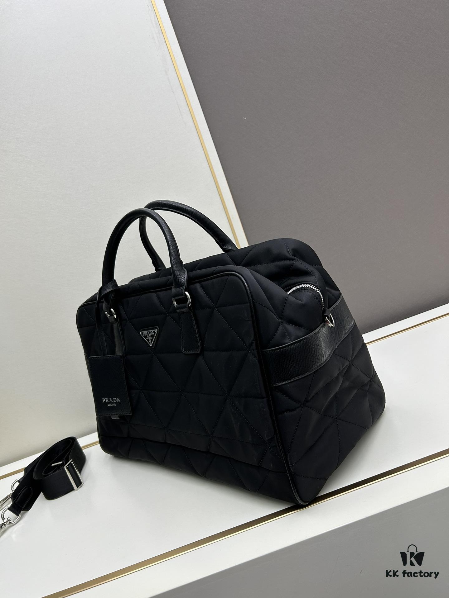 6930bc236e68136f4d9ae9cf Prada New Re-Nylon Travel Bag for Men and Women – Quilted Regenerated Nylon with Iconic Design