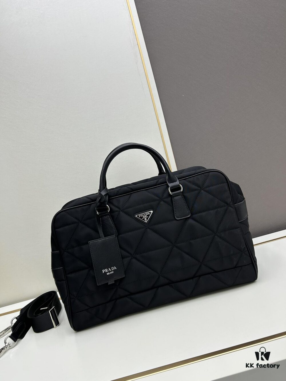 6930bc236e68136f4d9ae9d0 Prada New Re-Nylon Travel Bag for Men and Women – Quilted Regenerated Nylon with Iconic Design