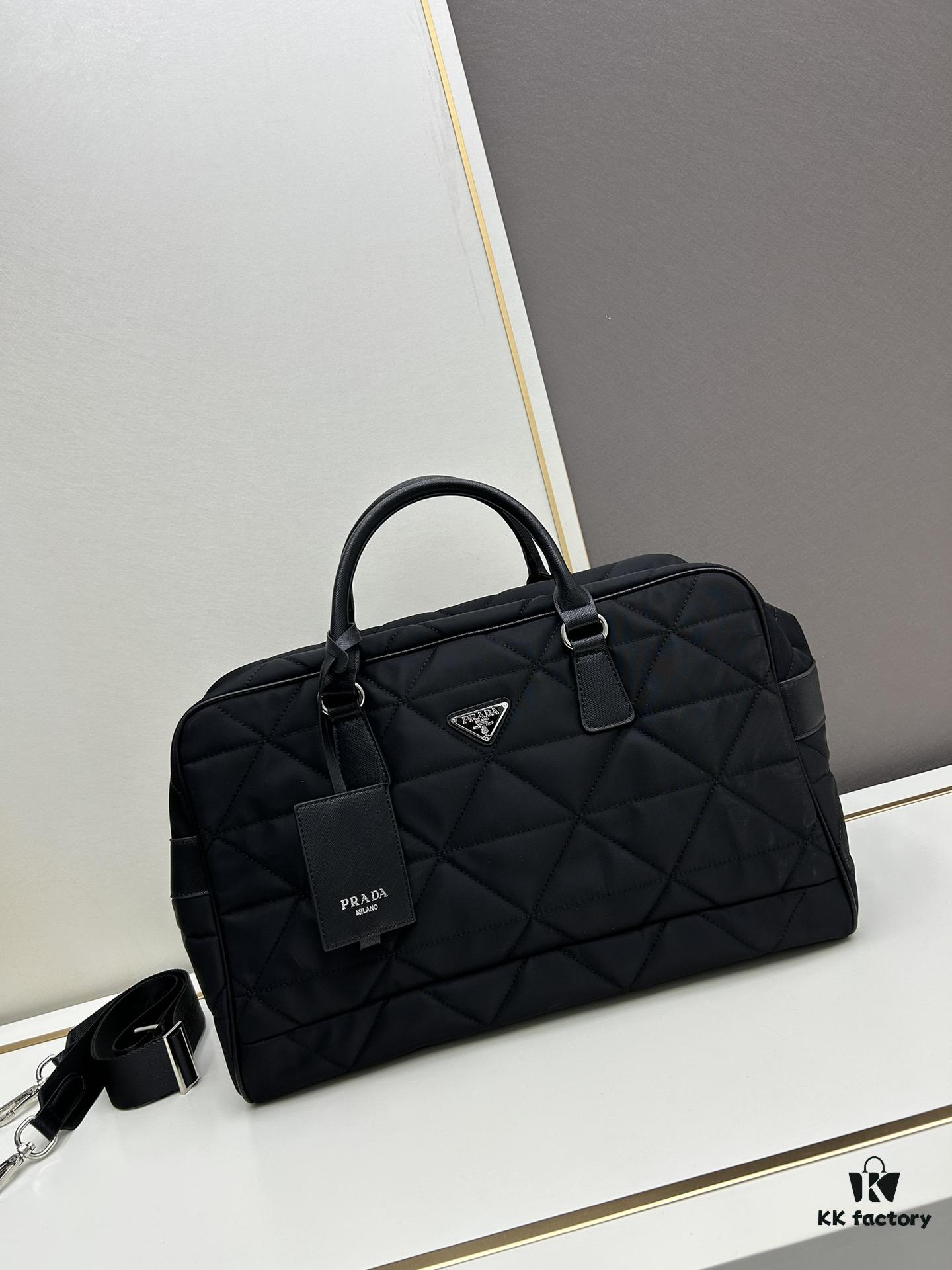 6930bc236e68136f4d9ae9d0 Prada New Re-Nylon Travel Bag for Men and Women – Quilted Regenerated Nylon with Iconic Design