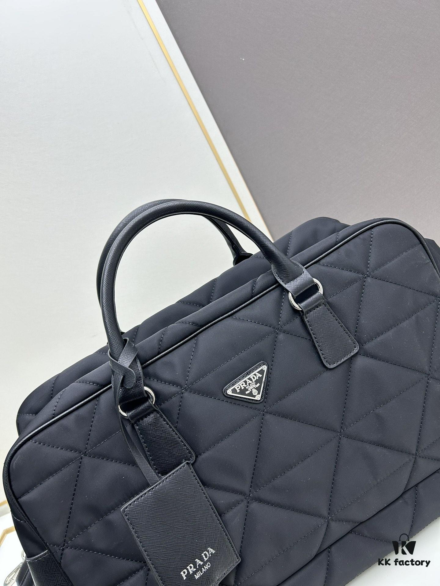 6930bc246e68136f4d9ae9d1 Prada New Re-Nylon Travel Bag for Men and Women – Quilted Regenerated Nylon with Iconic Design
