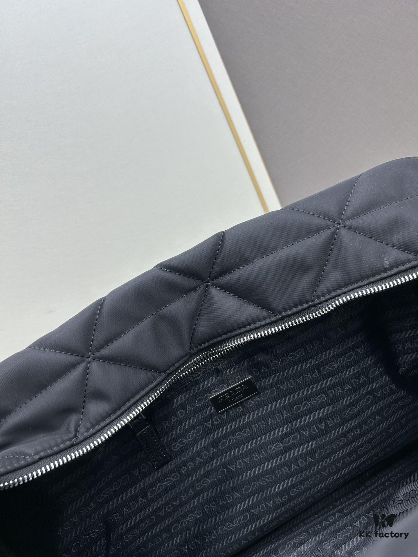 6930bc286e68136f4d9ae9d9 Prada New Re-Nylon Travel Bag for Men and Women – Quilted Regenerated Nylon with Iconic Design