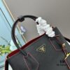 PRADA 2756# Original Top Layer Cross-Texture Cowhide Handbag
