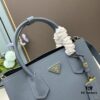 6930bc356e68136f4d9ae9f1 PRADA 2756# Original Full-Grain Crosshatch Calfskin - Classic Shopping Tote Bag 34*26*16cm