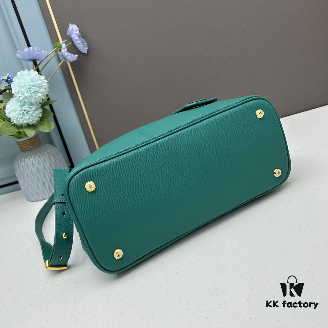 6930bc486e68136f4d9aea0c PRADA 2756# Original Full-Grain Crosshatch Calfskin Leather Bag, Exquisite Craftsmanship, Smooth Oil Edging, Soft and Durable, Classic Shopping Tote with Long Adjustable Strap