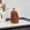 P Brand New Suede Bucket Bag with Box Packaging