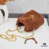 P Brand New Suede Bucket Bag with Box Packaging