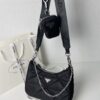 PRADA Imported Parachute Fabric with Leather Trim