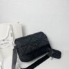 PRADA Imported Parachute Fabric with Leather Trim