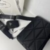 PRADA Imported Parachute Fabric with Leather Trim