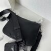 PRADA Imported Parachute Fabric with Leather Trim