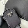 PRADA Imported Parachute Fabric with Leather Trim