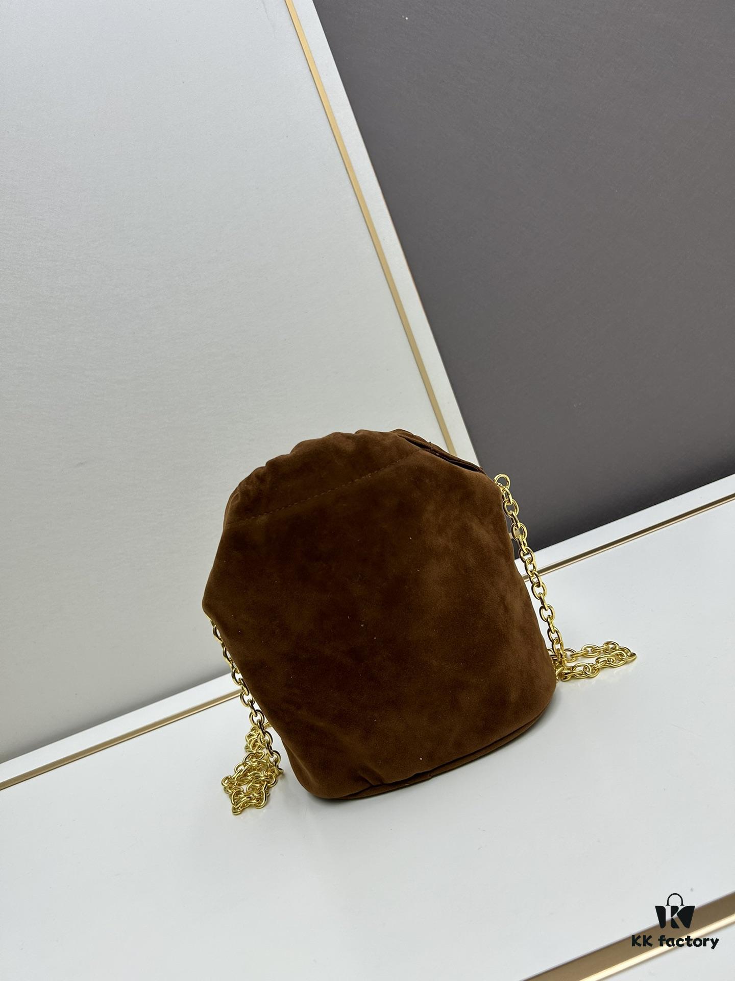 6930bca26e68136f4d9aeaaf P Brand New Suede Bucket Bag
