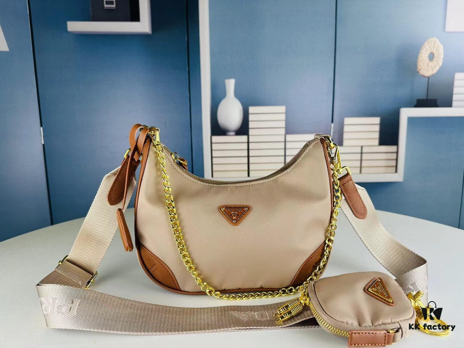 PRADA Re-edition 2005 Robot Charm Bag with Box