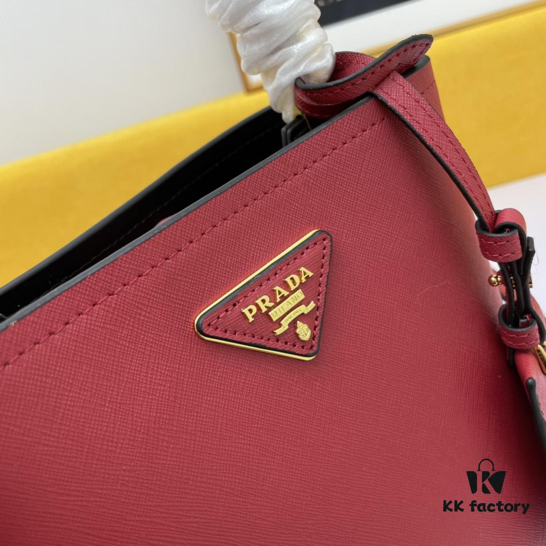6930bcf86e68136f4d9aeb3d New Arrival Original Leather P Collection 2019 Latest Model 1BA219 Prada Double Saffiano Cross-Grain Handbag