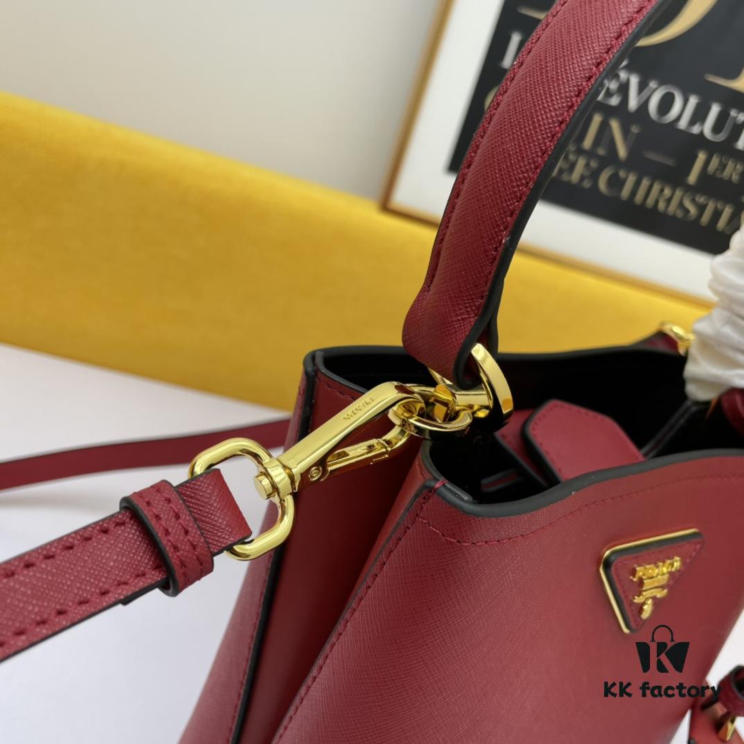 6930bcfa6e68136f4d9aeb3f New Arrival Original Leather P Collection 2019 Latest Model 1BA219 Prada Double Saffiano Cross-Grain Handbag