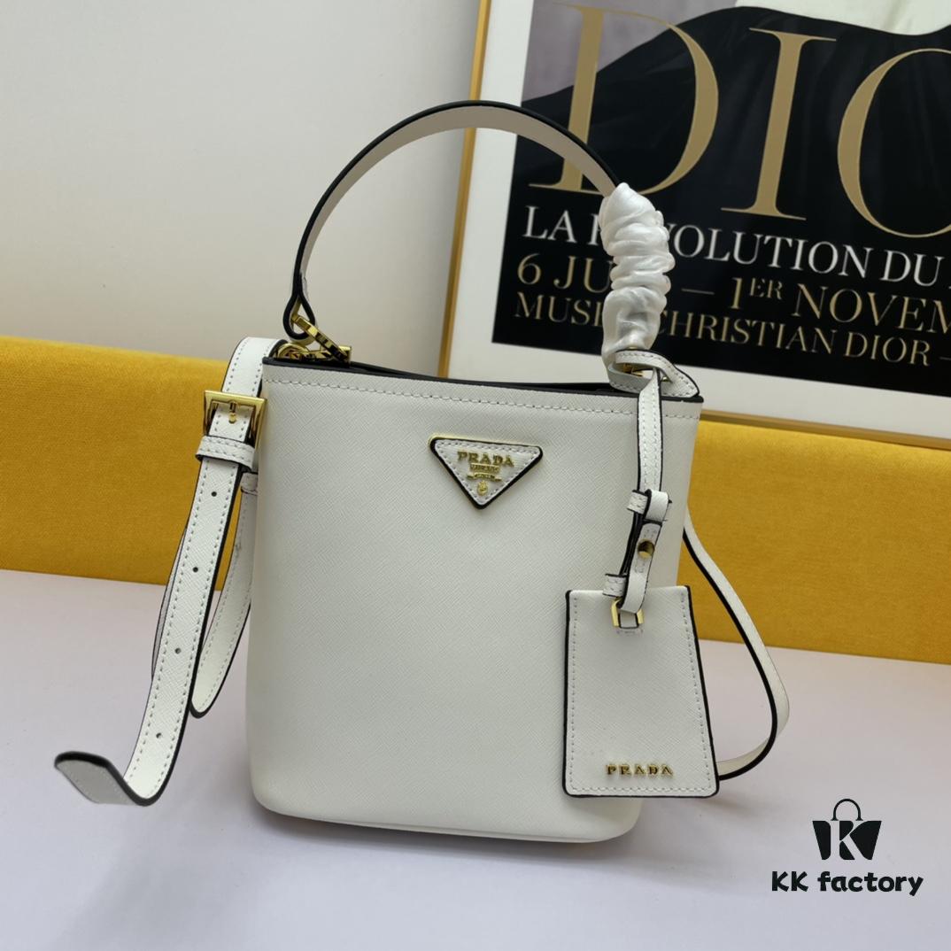 6930bcfb6e68136f4d9aeb42 New Release Original Leather P'2019 Latest Model 1BA219 Prada Double Saffiano Cross-Grain Handbag